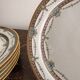 6 Dessert Plates Limoges Porcelain Harreau Fluted Edge Neo-Classical