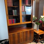 Mid century retro vintage wall unit bookcase danish design by poul hundevad rosewood 1950-1960