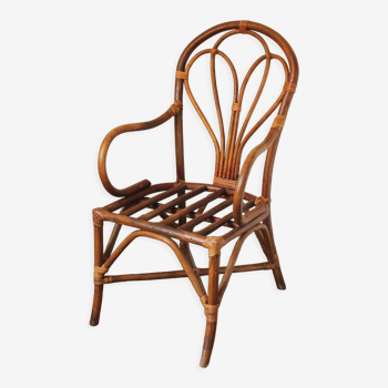 Vintage rattan armchair