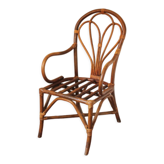 Vintage rattan armchair