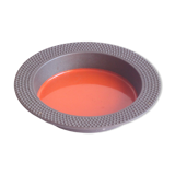 Red castiron enamelled vide poche bowl by Laurids Lonborg, Denmark 1960s