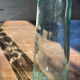 Transparent glass vase