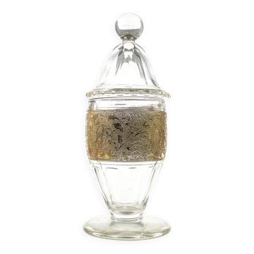Art Deco bonbonniere, crystal, Czechoslovakia, 1930s