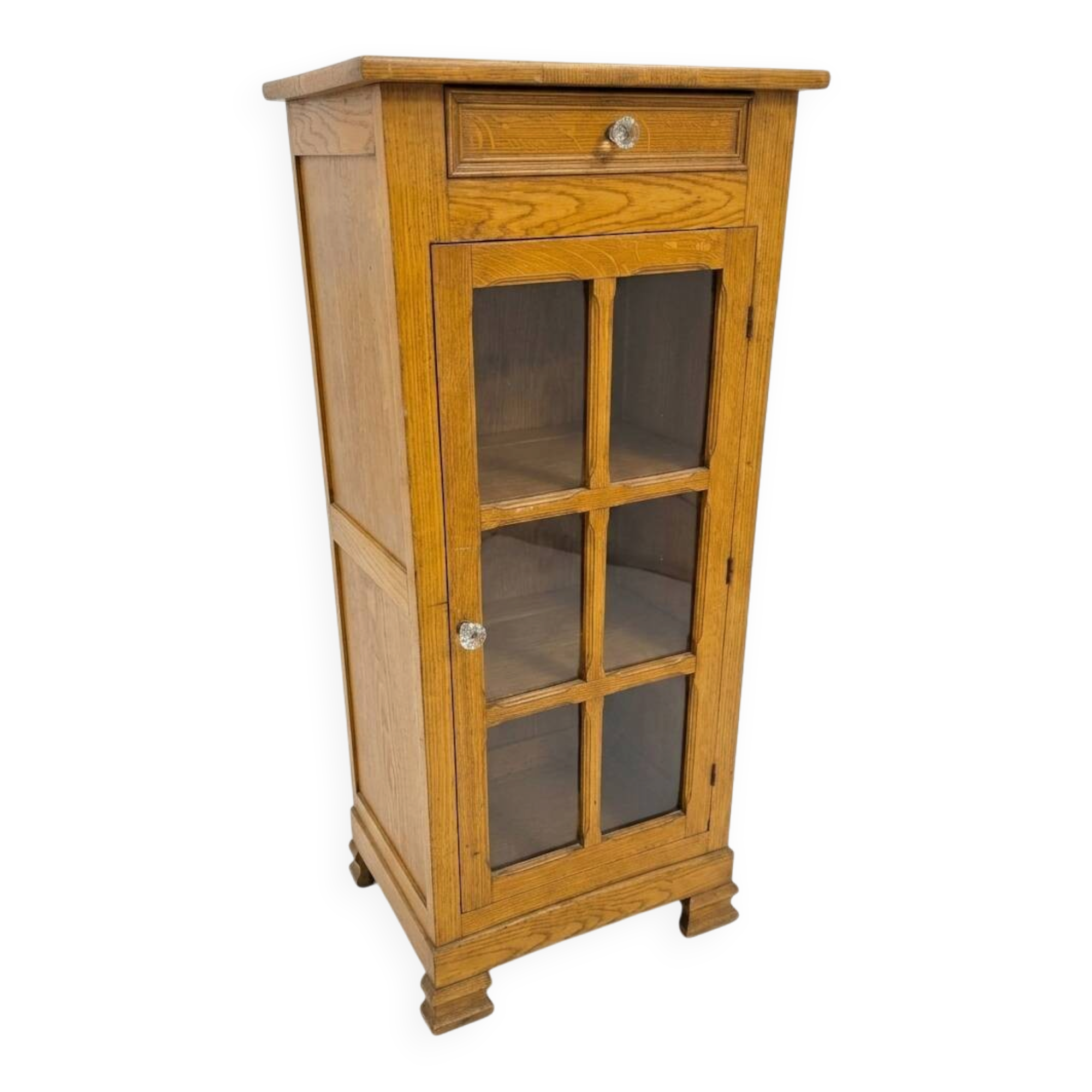 Louis Philippe style antique buffet with glass doors
