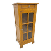 Louis Philippe style antique buffet with glass doors