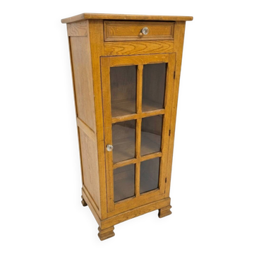 Louis Philippe style antique buffet with glass doors