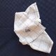Set of 8 napkins, in white cotton, MONOGRAM DP.