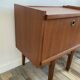 Pair of Scandinavian teak bedside tables in 60s