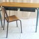 Vintage desk with 2 metal lockers and chair