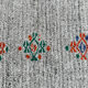 2x8 white & black vintage runner rug 61x234cm
