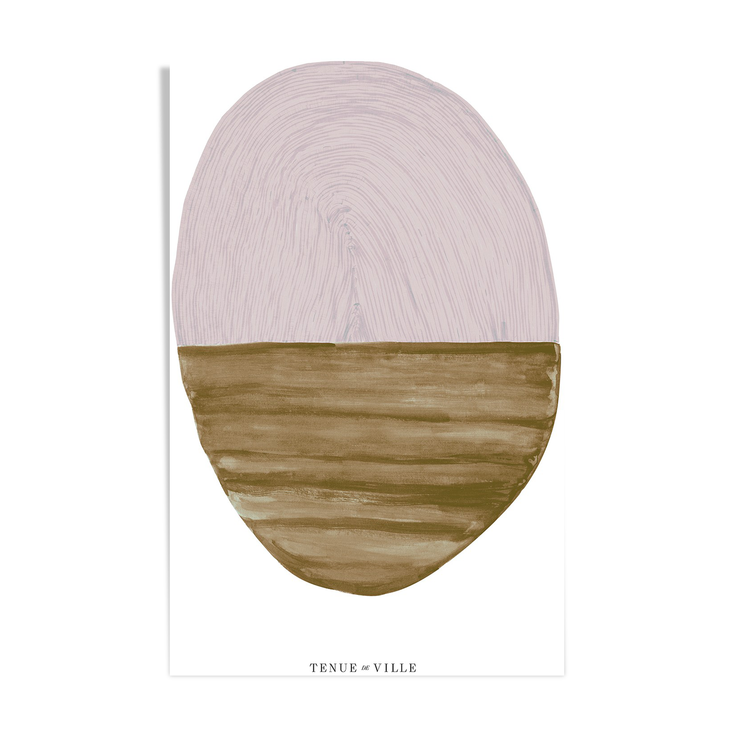 Totem illustration 50 x 70 cm provided outside frame