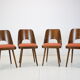 Ensemble de quatre chaises de salle à manger conçu par Oswald Haerdtl, années 1960