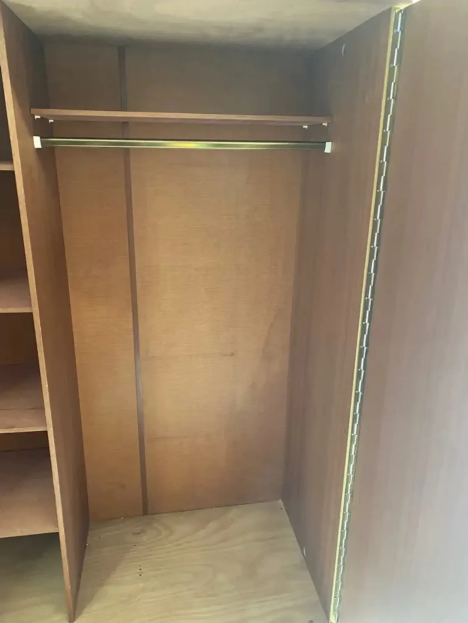 Vintage wardrobe with tapered legs
