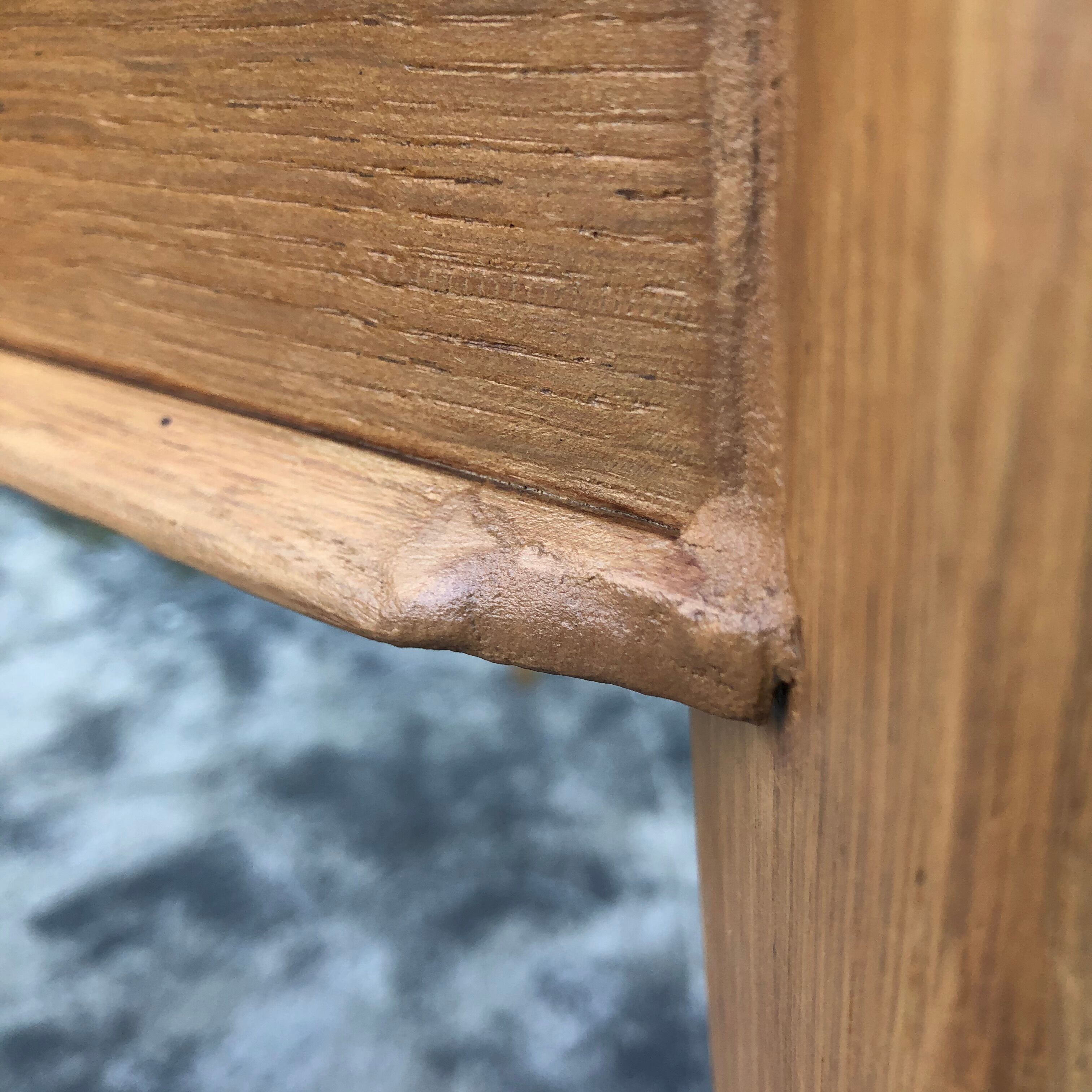 Table wallet foot compass tray marked