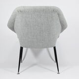Fauteuil Eva, restauré, années 1960, gris