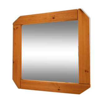 Miroir en bois carré