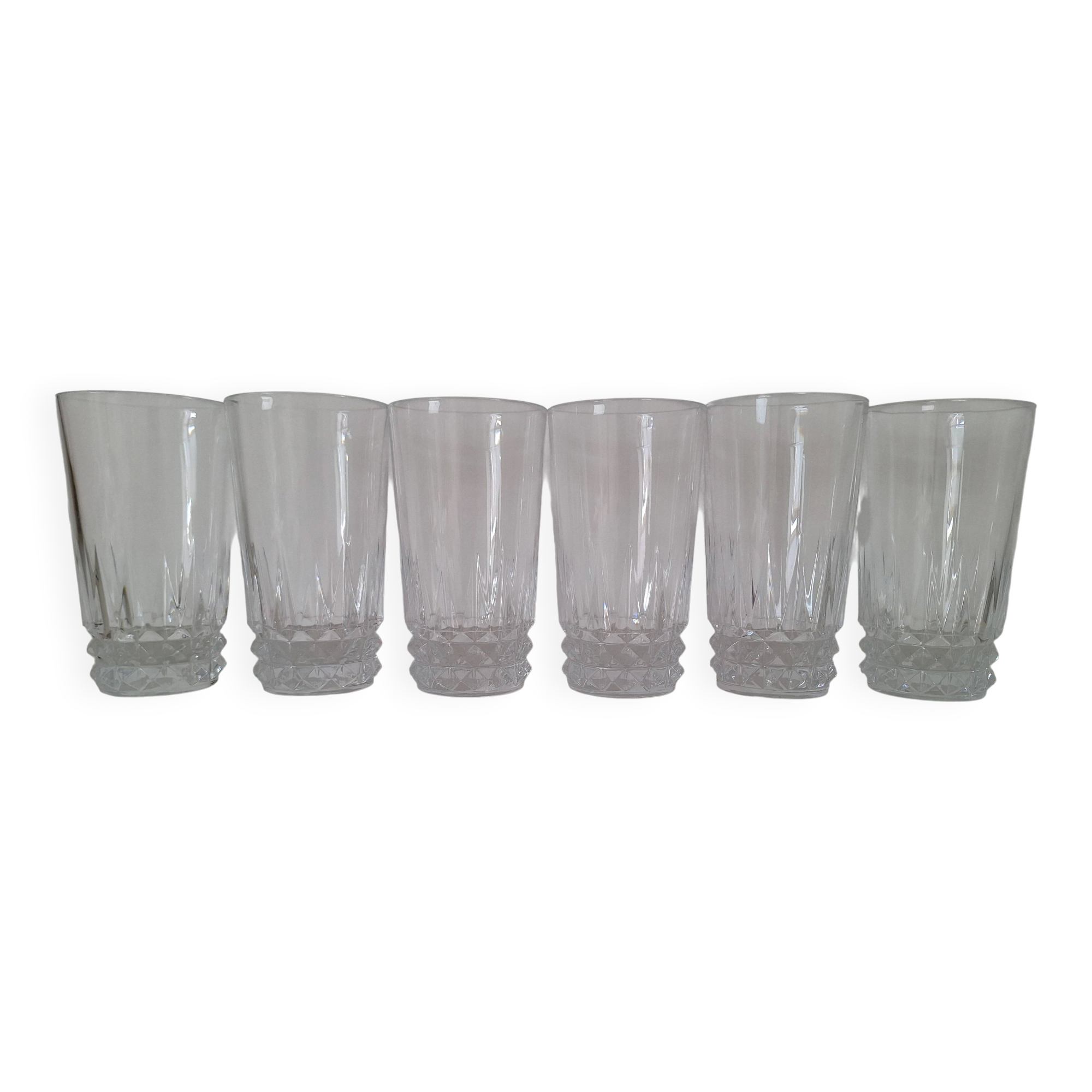 Verres à eau ou apéritif en cristal