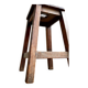 Tabouret en bois foncé
