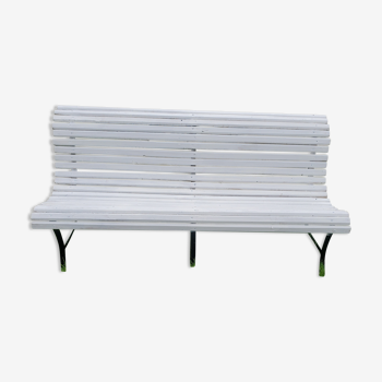 Slatted garden bench