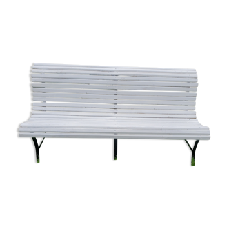 Slatted garden bench