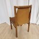 Vintage Janez Lajovic Leather Dining Chair: Mid-Century Modern 1980s