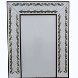 Luigi Brusotti Mid-Century Modern Italian Decorated Mirror, 1940s