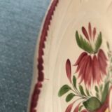 A set of 2 plates from the 19th century, L'Islettes earthenware, hand-painted decorations, rare