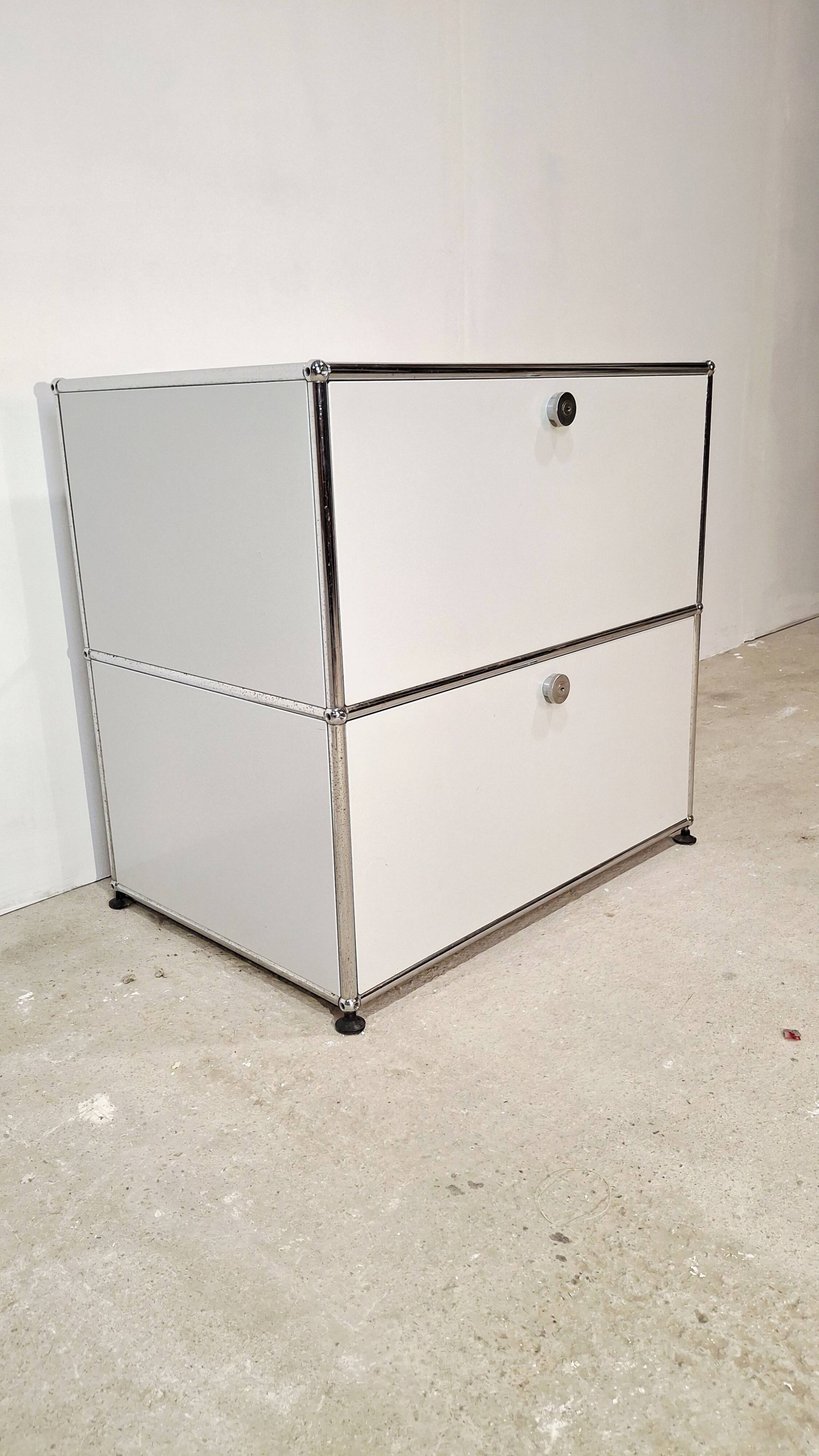 USM Haller two-drawer cabinet from the 1980s
