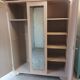 Vintage Art Deco 3-door wardrobe