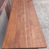Table espagnole pieds lyre en chêne (19ème siècle)