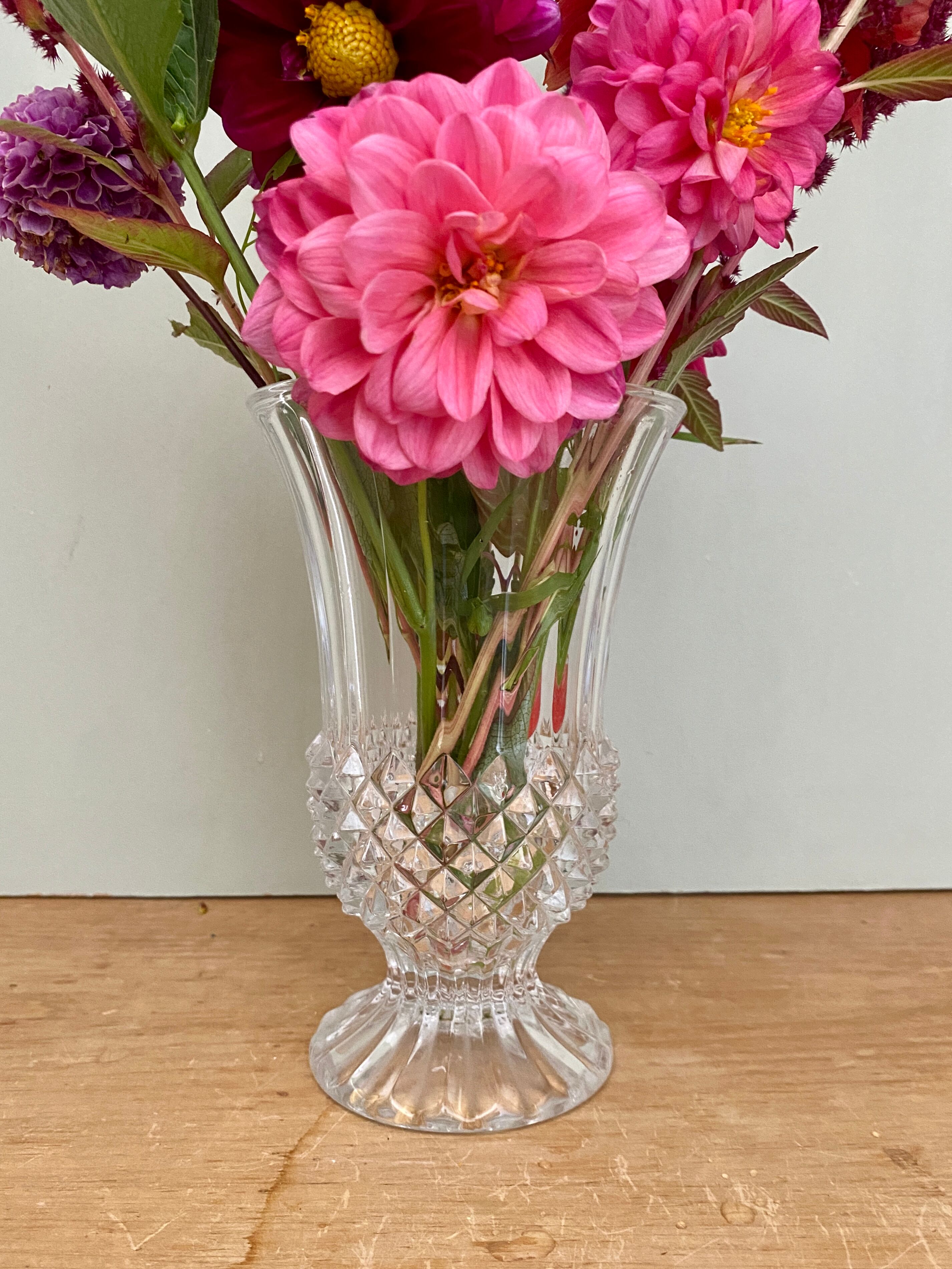 Antique glass vase