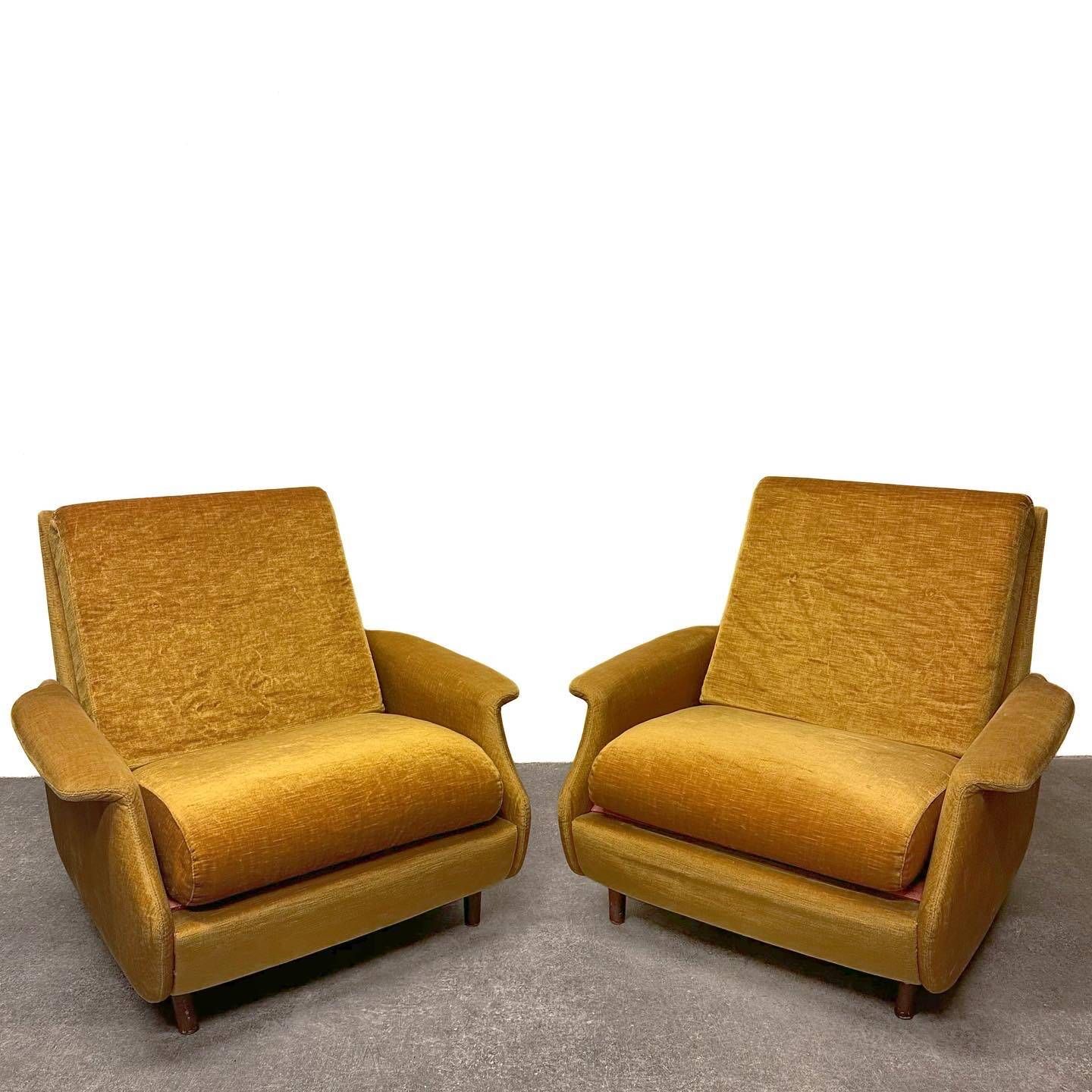 Pair of “Concordia” armchairs by Zol, France, 1960