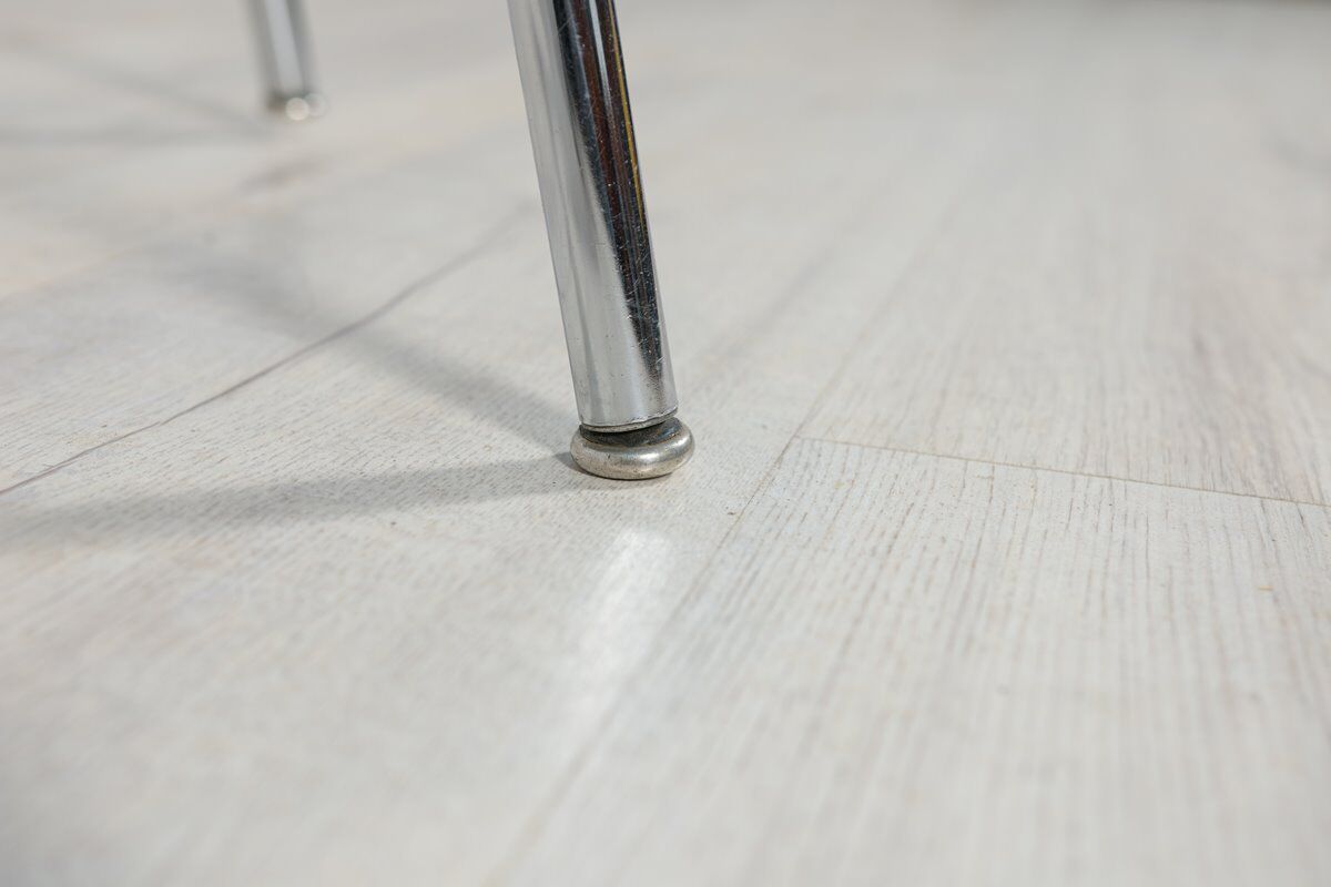 Fauteuil chrome et tissu , années 1960