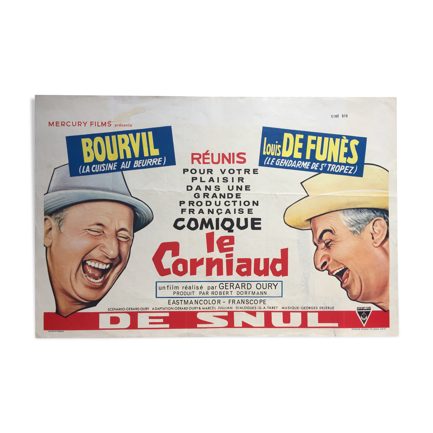 Poster "Le Corniaud" Louis De Funes 1965