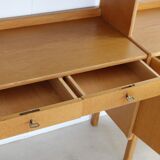 Vintage oak standing wall unit