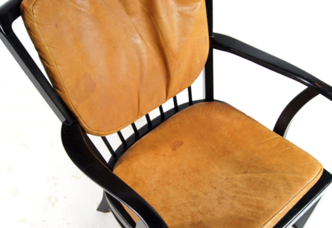 Fritz Hansen chair in 70s leather