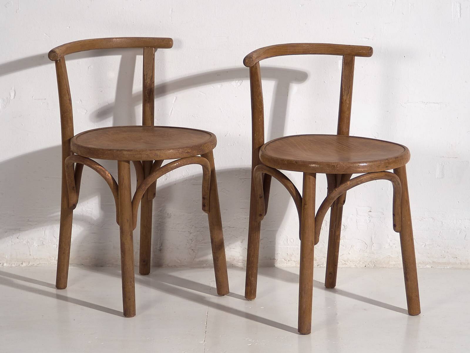Set of antique Thonet chairs (circa 1920). Set of 4 pieces #3