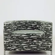 Brutalise lobby longue chair verdigris green 