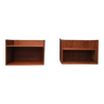 2x mid century floating cabinets