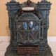 Mobile cast iron stove model "la chatte" designed by the French engineer Edmond Chaboche in 1883
