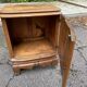 Art Deco bedside table in solid oak from the 1950s.