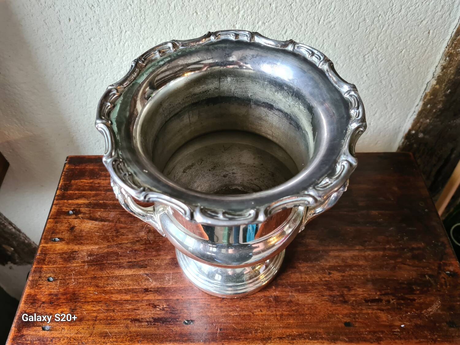 Silver-plated champagne bucket