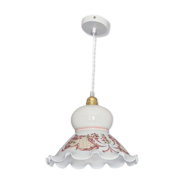 Vintage opaline pendant lamp