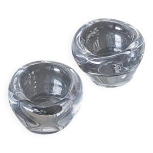 Paire de bougeoirs en
