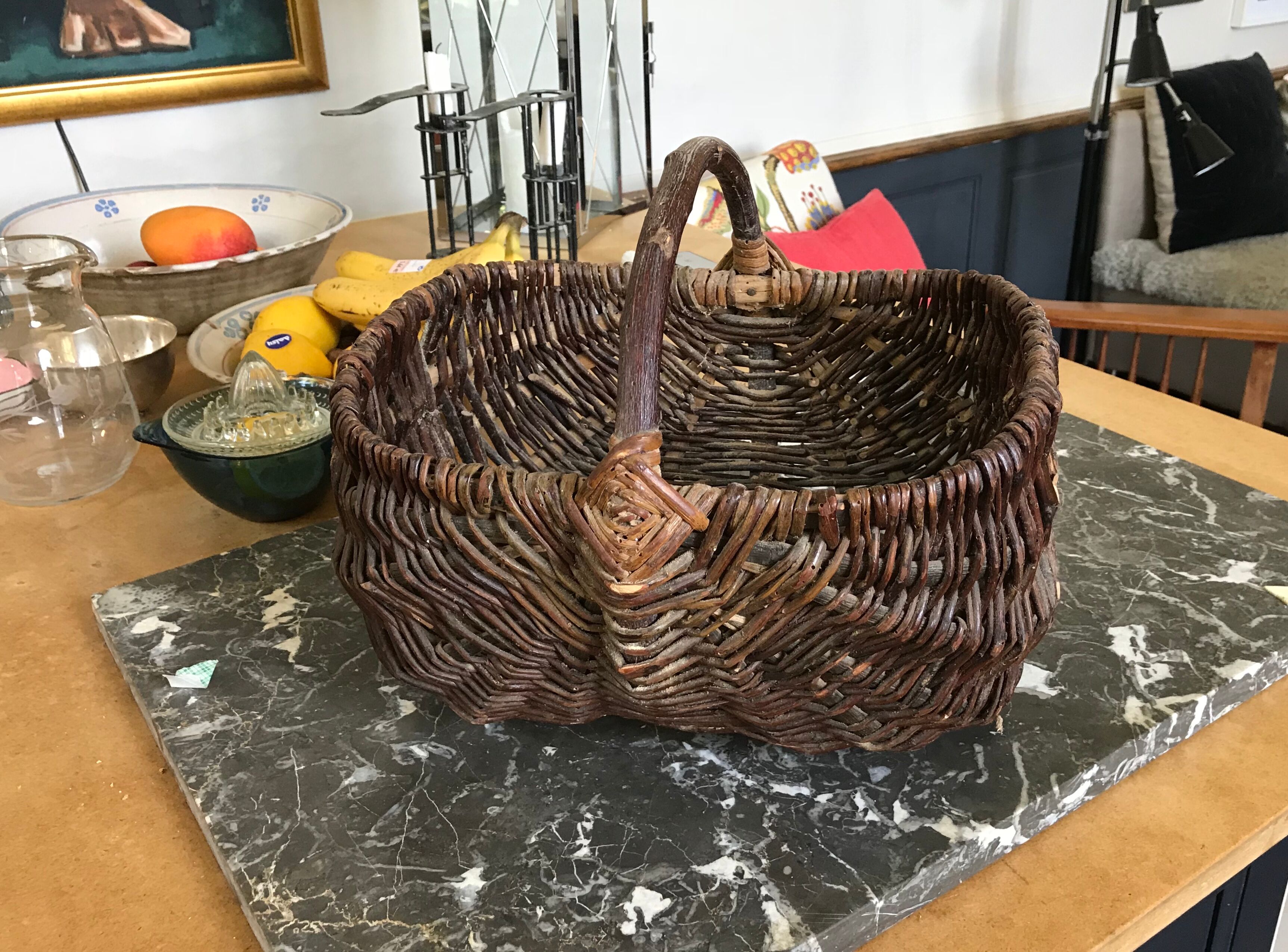 Old wicker basket
