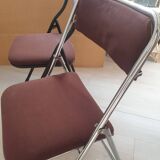 Lot de 2 chaises pliantes vintage (ou vendues individuellement)