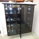 Vitrine laqué noir design Behr années 80