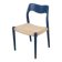 Chaise en teck bleue, design danois, années 1960, designer : Niels Otto Møller