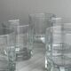 6 octagonal glasses, thick translucent glass, perfect for whiskey