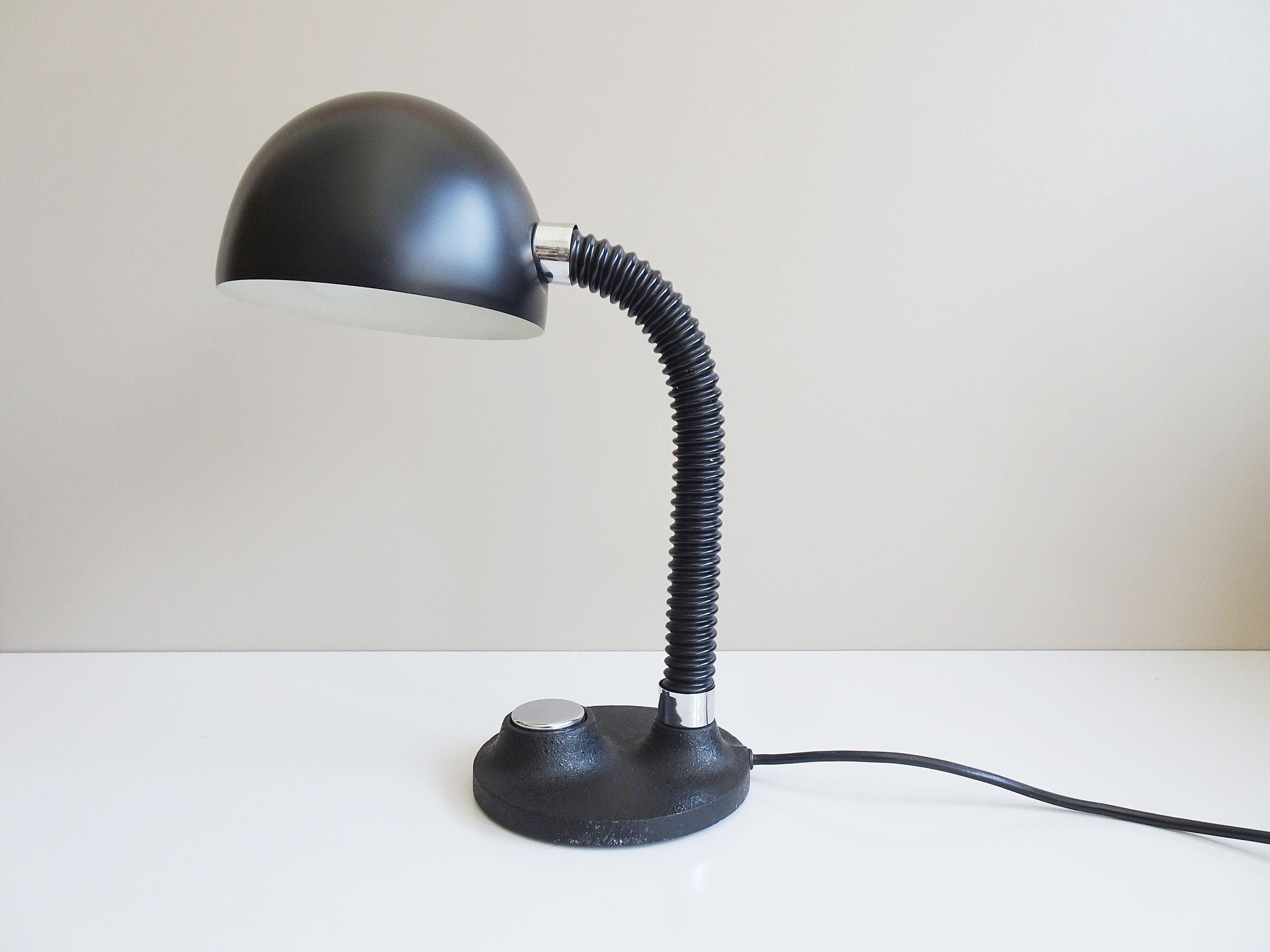 Black desk lamp from